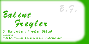 balint freyler business card